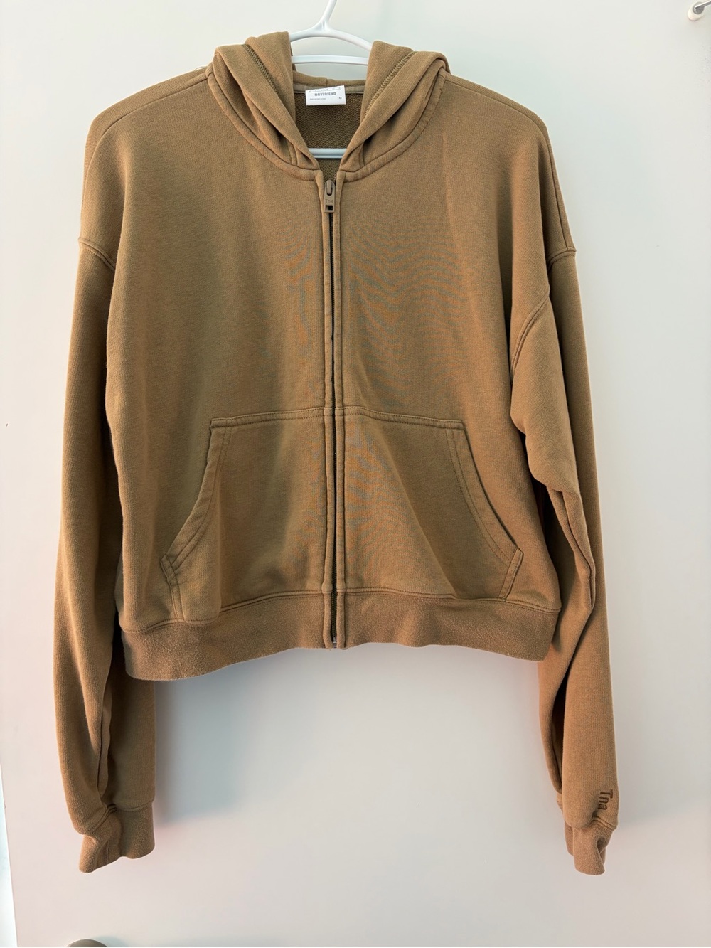 Aritzia TNA Boxy Boyfriend Zip Up